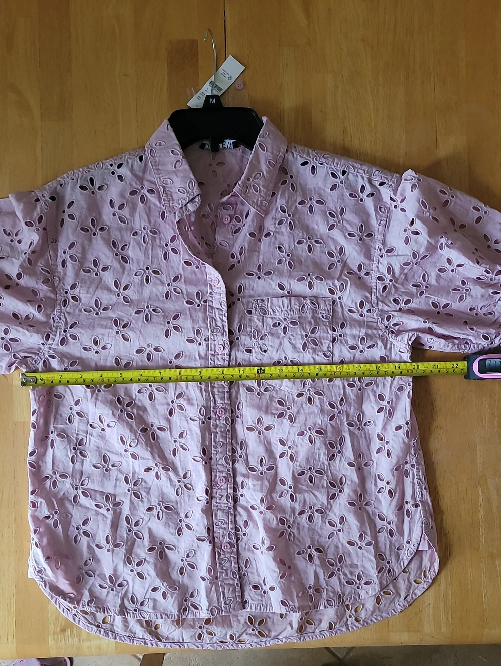 J.Crew Spring Garden Puff-Sleeve Eyelet Button-Down Blouse